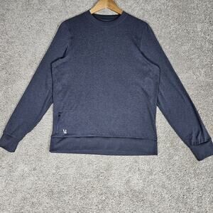 Vuori Ponto Performance Crew Sweatshirt Men's Medium Blue Stetch Loungewear